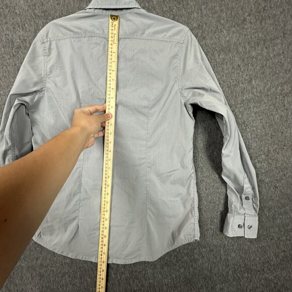 Prana Shirt Mens Small Gray Long Sleeve Button Down Sustainable Stretch Casual - Picture 9 of 13